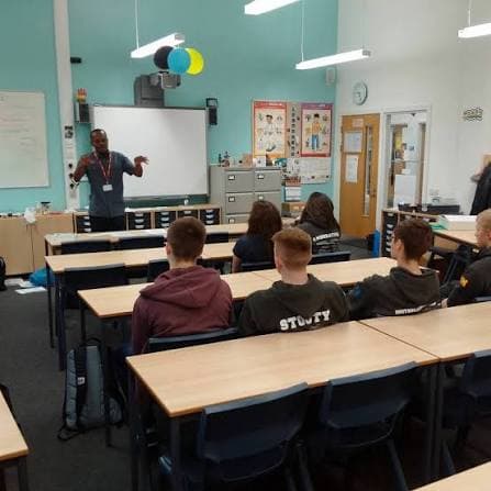 An international-student information session at Fadal Consult