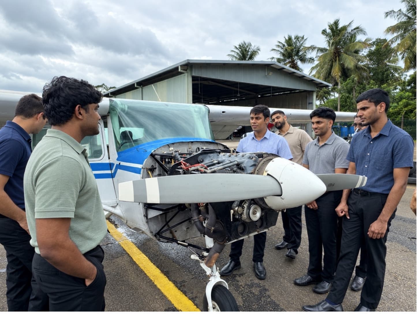 Students in a hands-on practical learning session